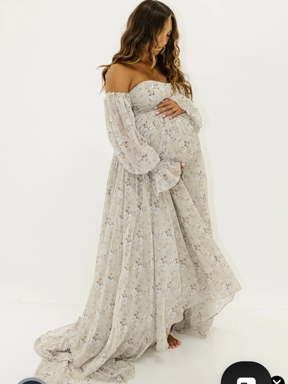 Worth Collective Floral Bump Friendly Maxi Dress